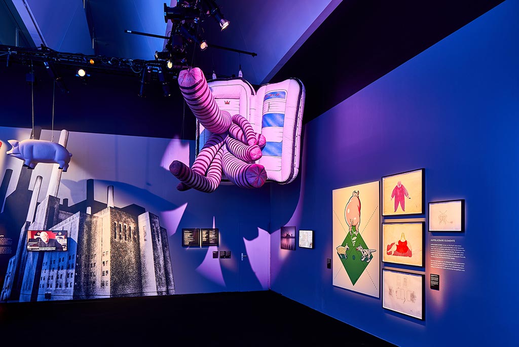 Ausstellungsstücke aus der „Animals”-Tour