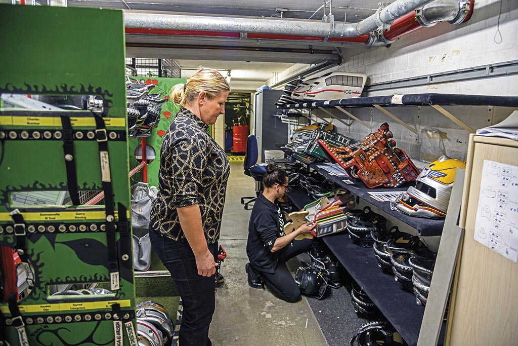 Inspektion der Helme