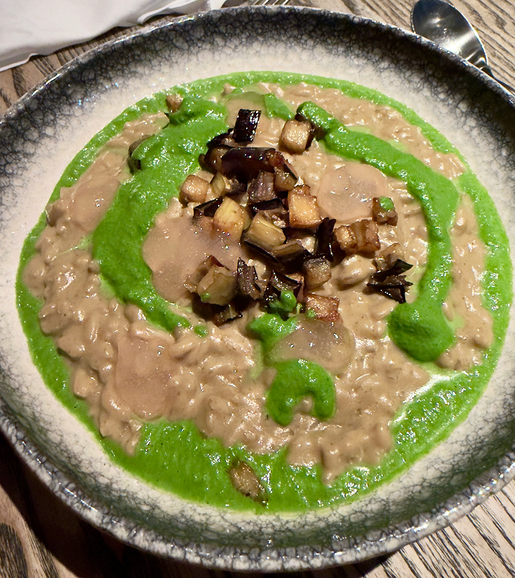 Risotto mit Aubergine